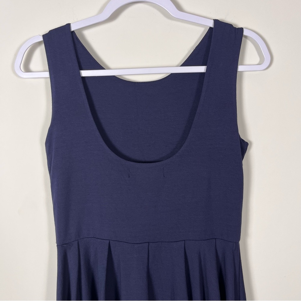Fighting Eel Mira Dress Size Small Basic Navy Sle… - image 5